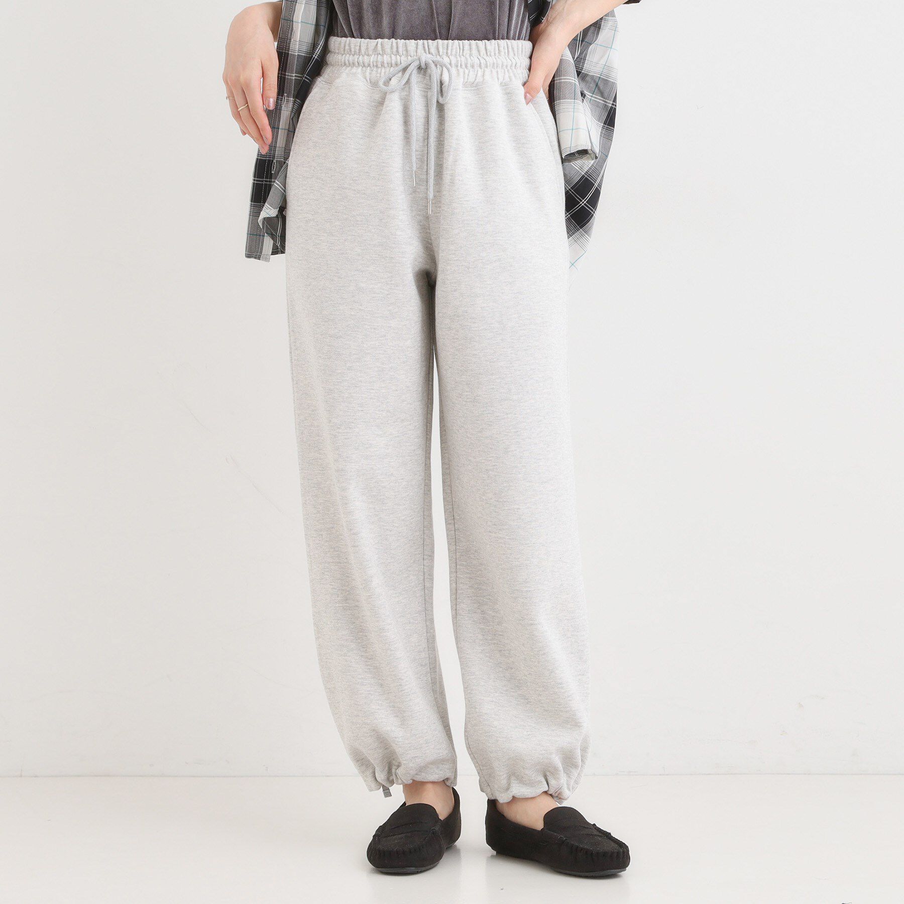 SHOO･LA･RUE「【洗濯機可/S-LL】春まで着られる ダブルフェイス スウェットパンツ」|その他|