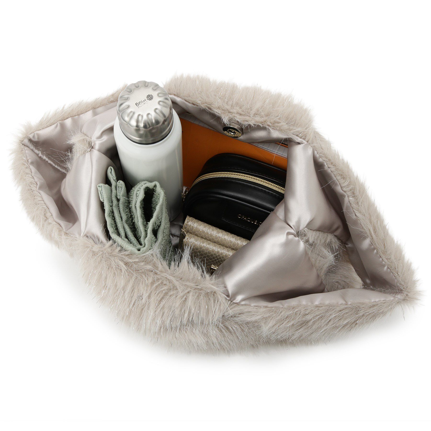 SHOO･LA･RUE「ラメ入りファートートバッグ」|トートバッグ|