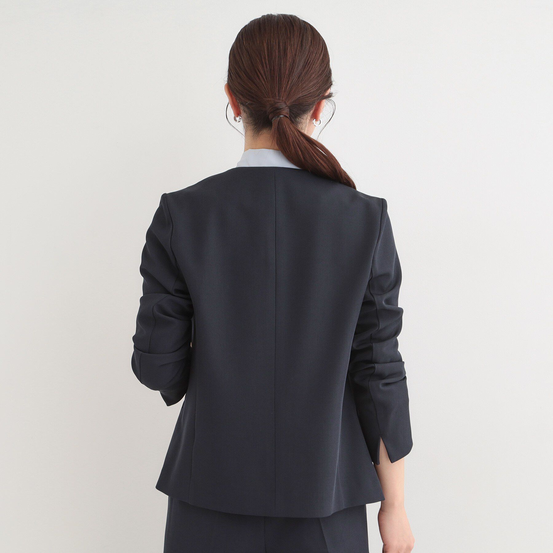 SHOO･LA･RUE「【多機能】カラーレスジャケット」|ノーカラージャケット|