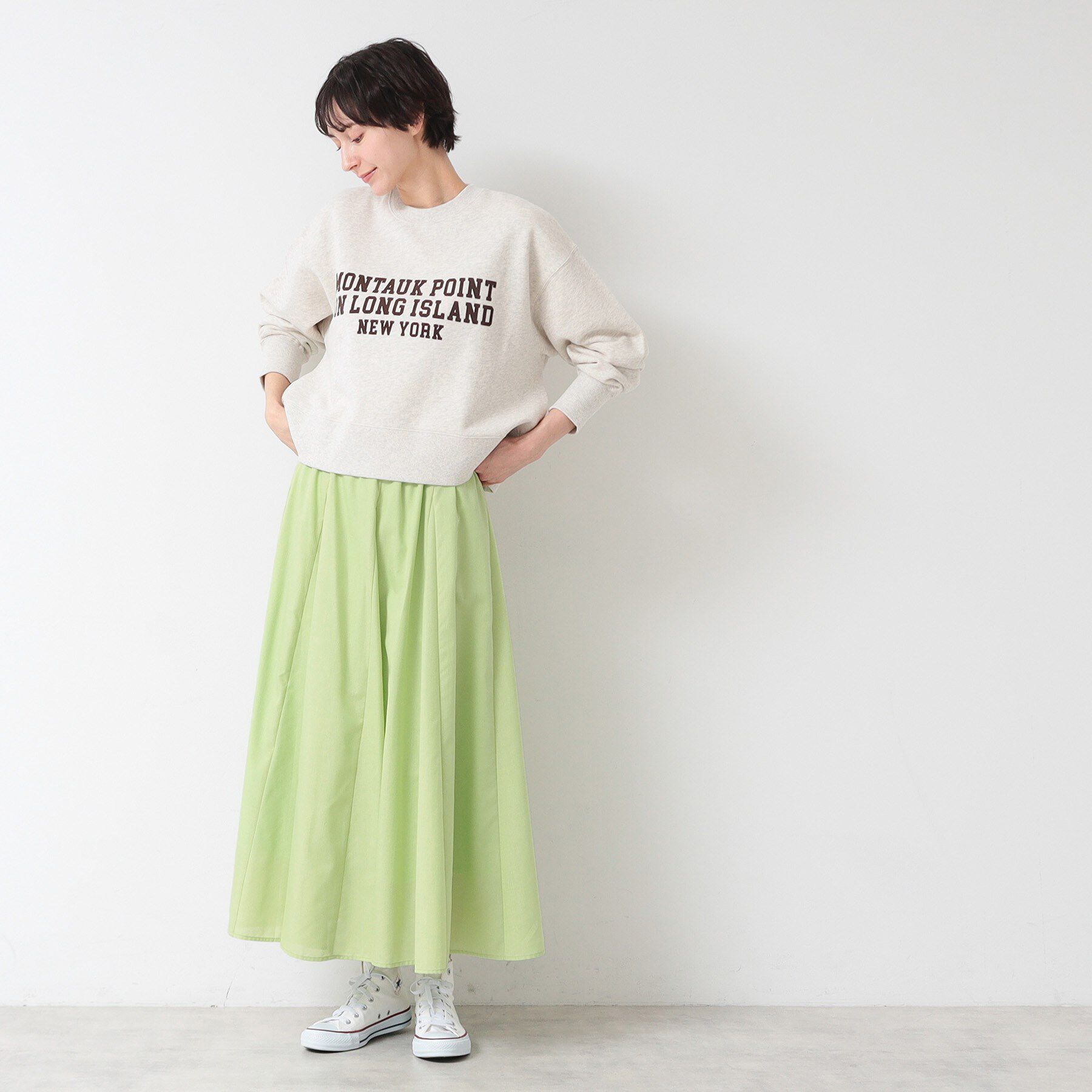 Dessin「【5色展開・ウエストゴム・洗える】エアリーフレアスカート（XS～L）」|スカート|