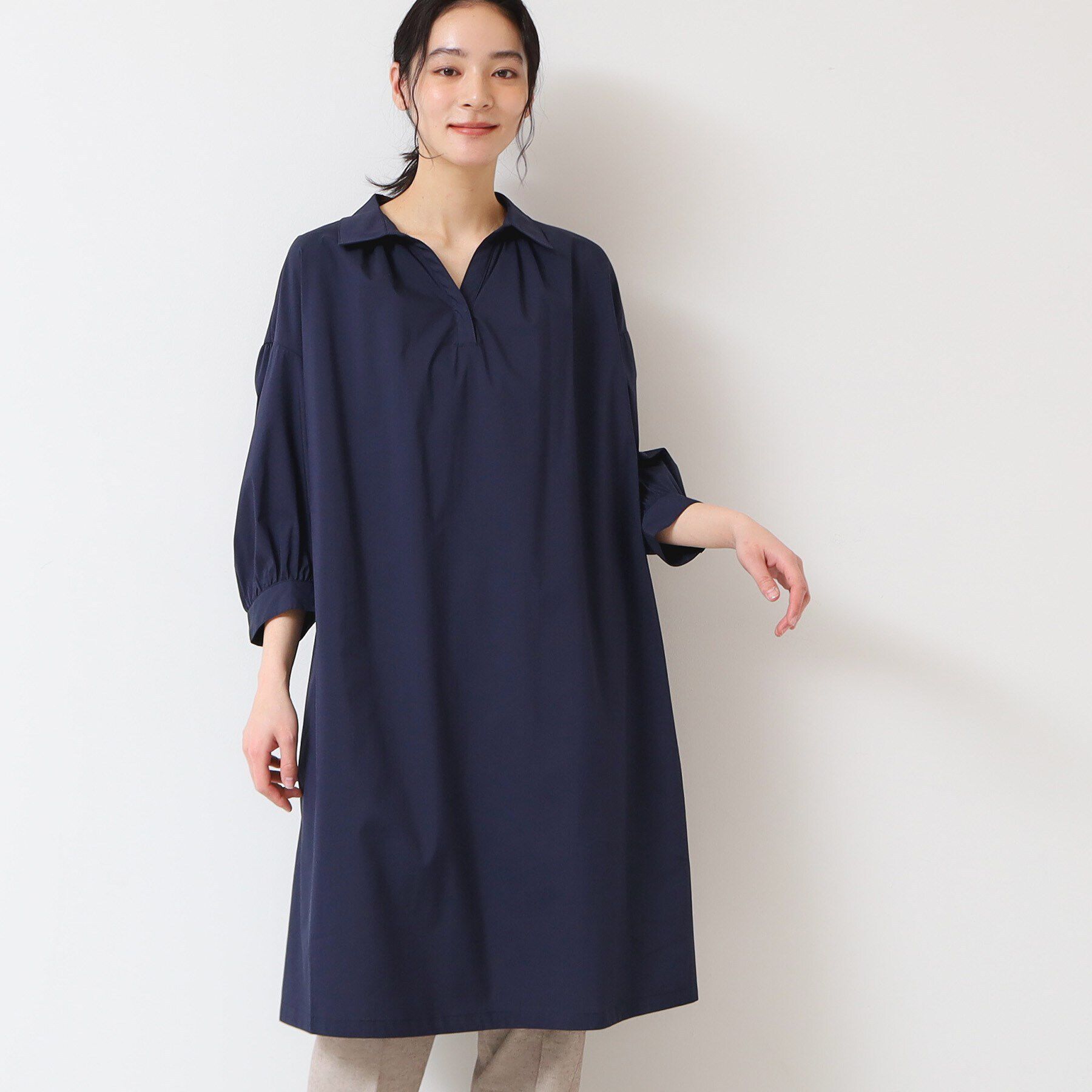 Dessin「【洗える】シャツチュニックワンピース」|ワンピース|