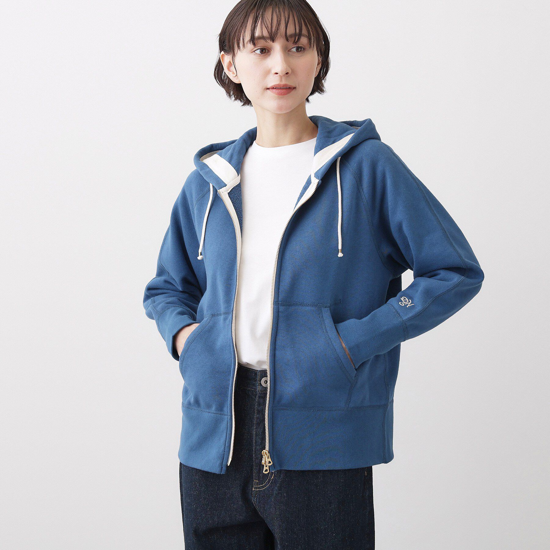 Dessin「【ユニセックス/洗える】吊り裏毛フーデッドパーカー」|パーカー|