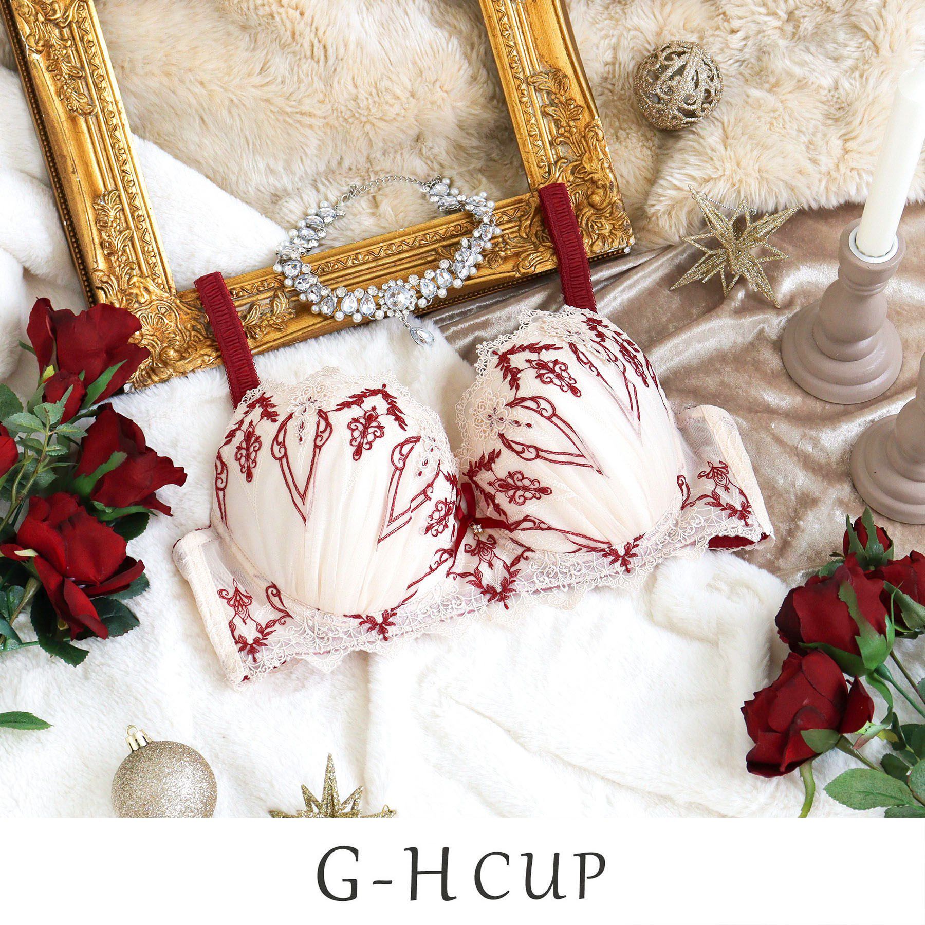 Risa Magli「【ジュエリー】 ブラジャー （G-H） ＜S Make Type＞」|インナー|レッド(061)