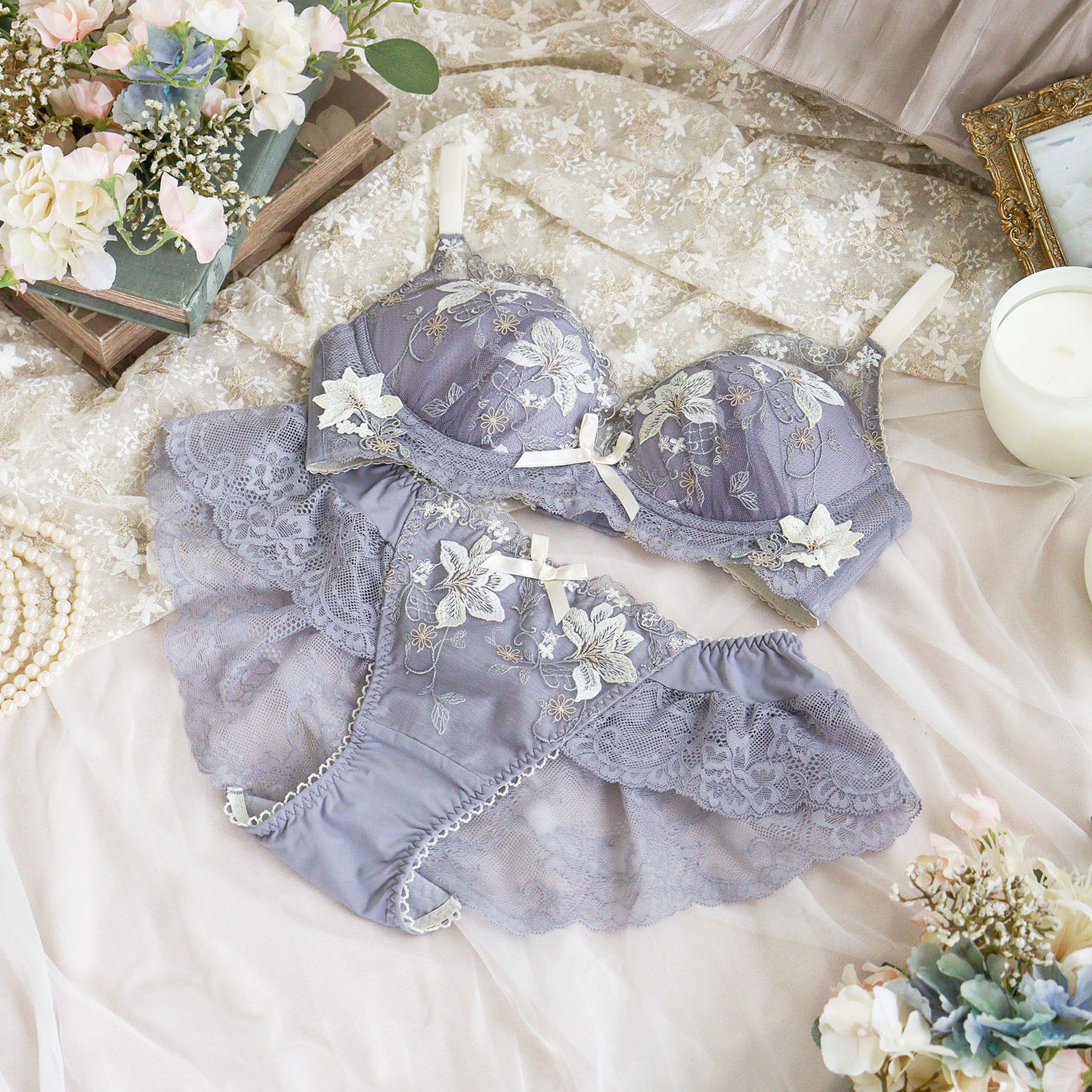 Risa Magli「フルーリ ノンワイヤーブラ (B-C) ＜メロフィータイプ＞」|インナー|