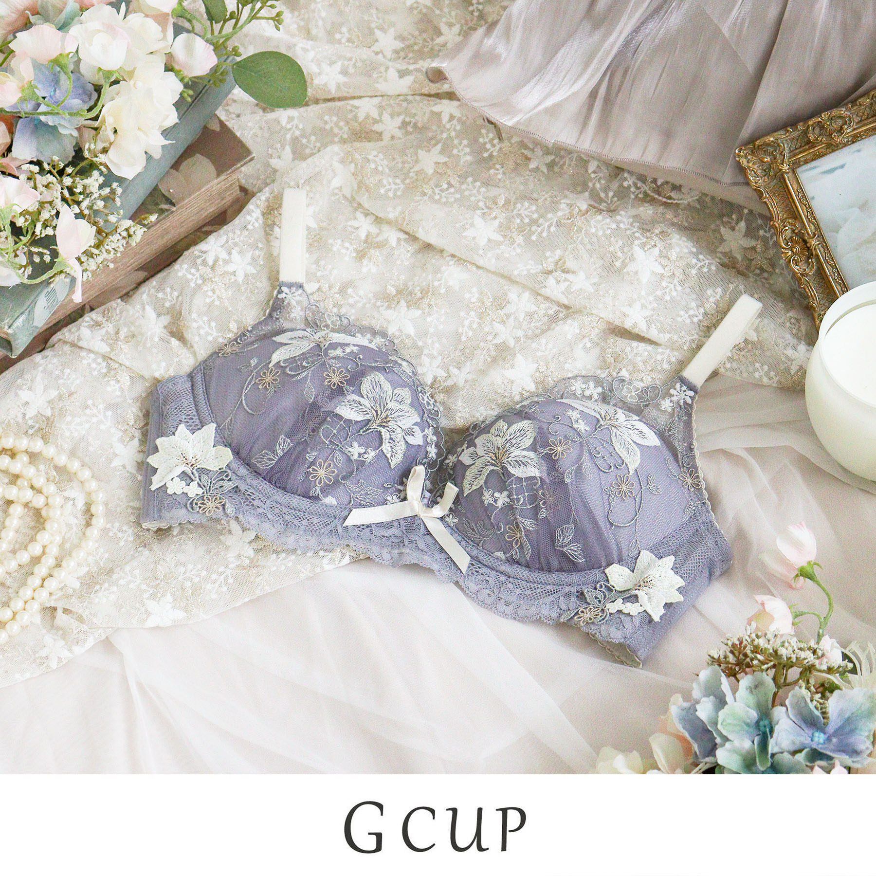 Risa Magli「フルーリ ノンワイヤーブラ (G) ＜メロフィータイプ＞」|インナー|グレー(012)