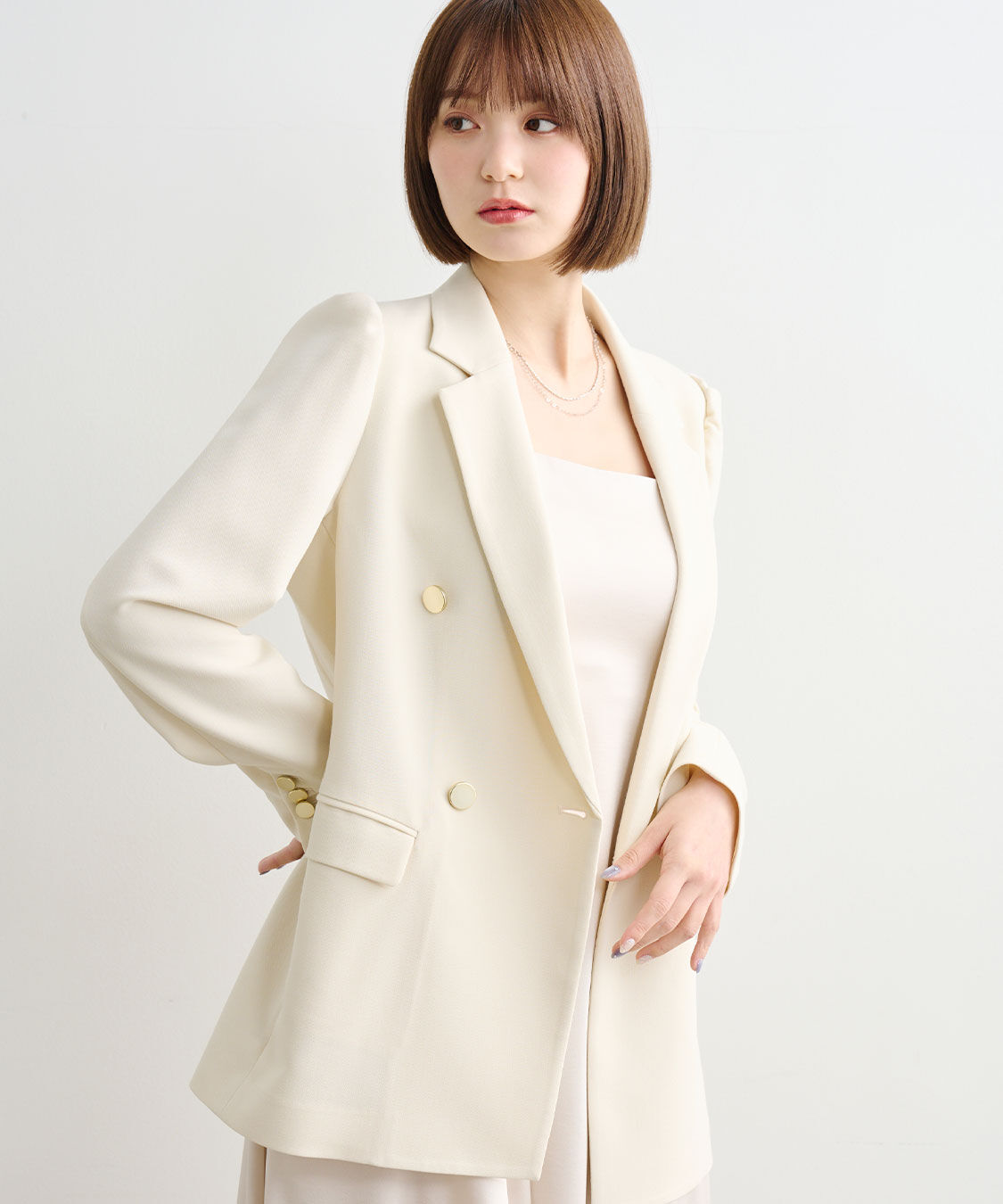 COCO DEAL「パフスリーブジャケット」|テーラードジャケット|