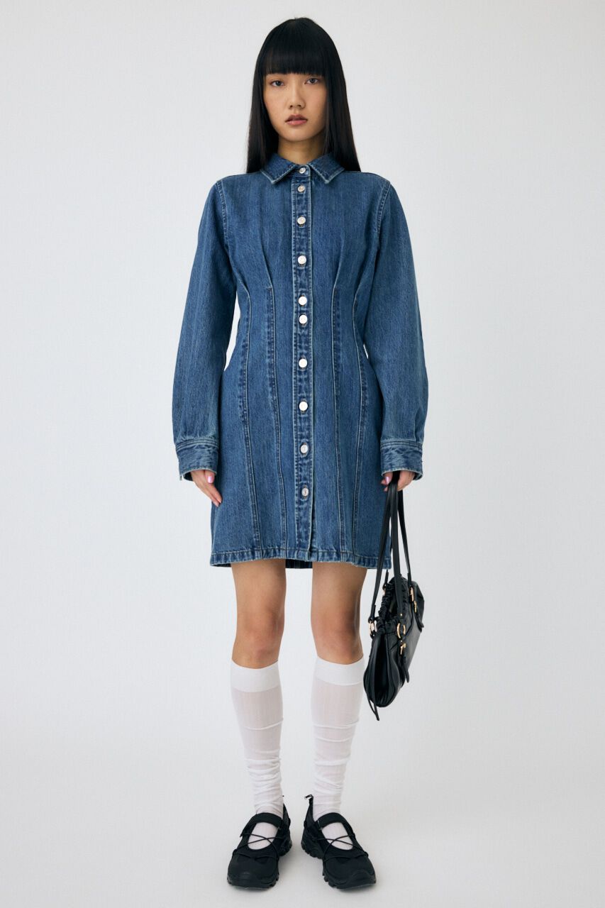 MOUSSY「WAIST TUCK ミニドレス」|ワンピース|