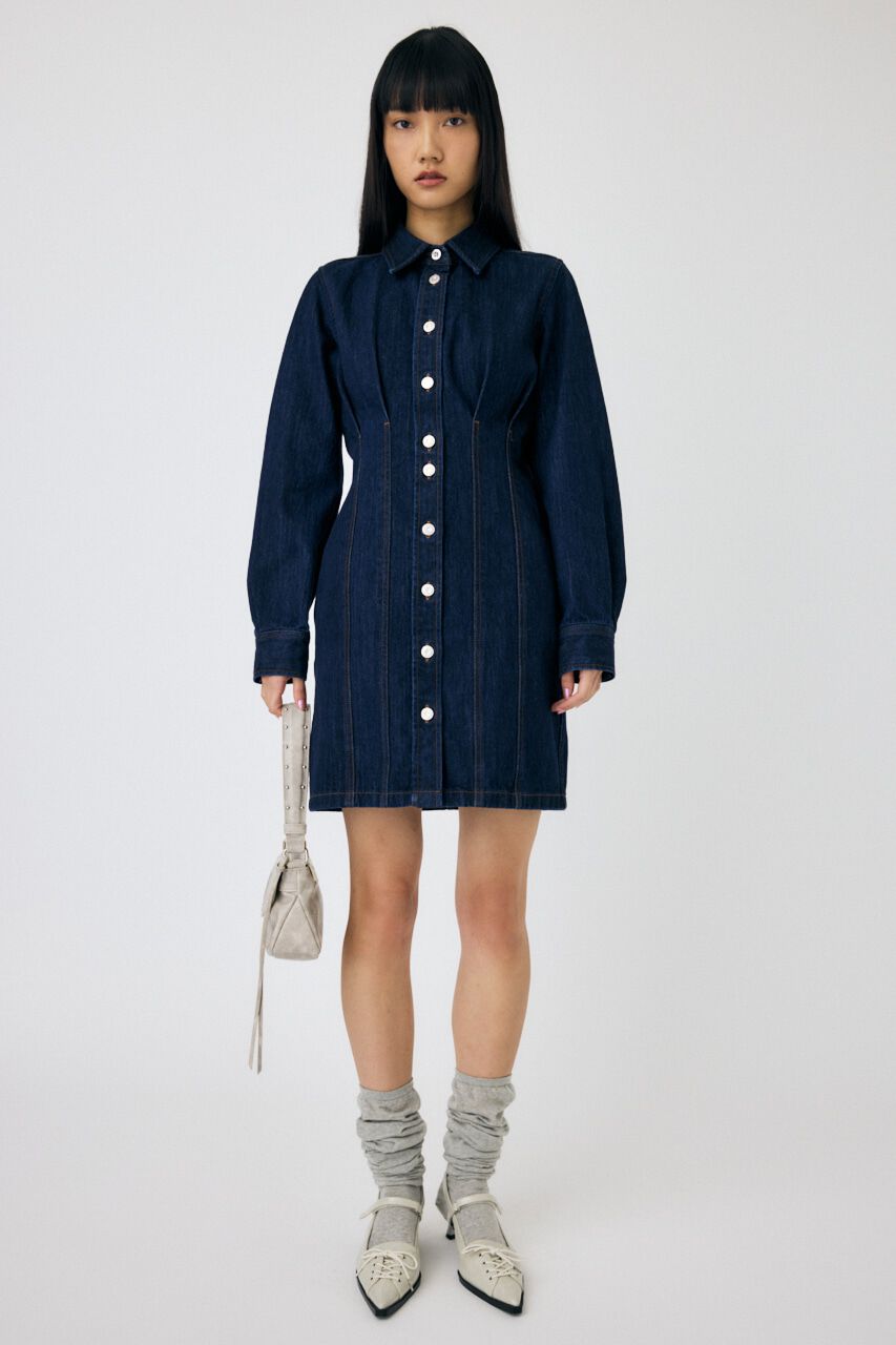 MOUSSY「WAIST TUCK ミニドレス」|ワンピース|