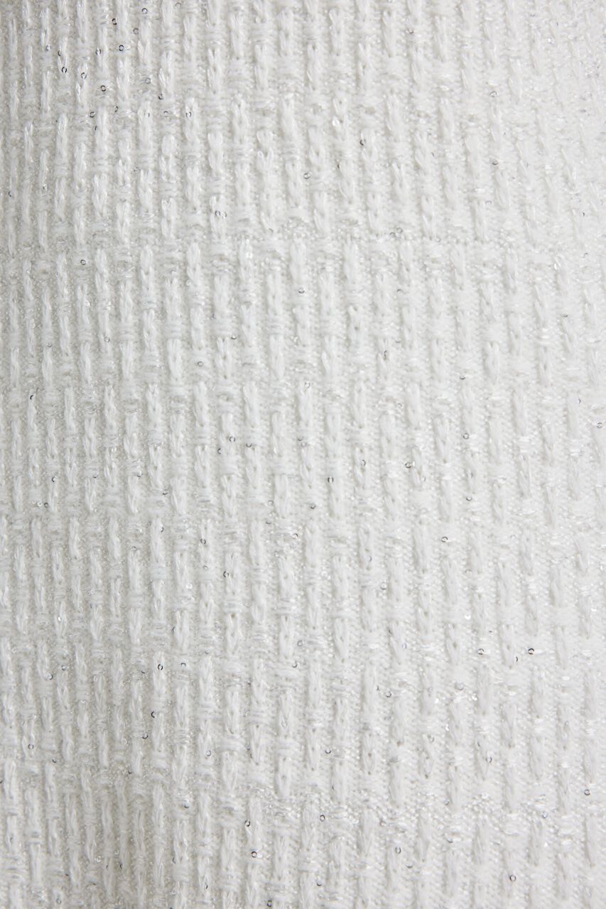 rienda「シャイニーツイードモックネックニットOP」|ワンピース|