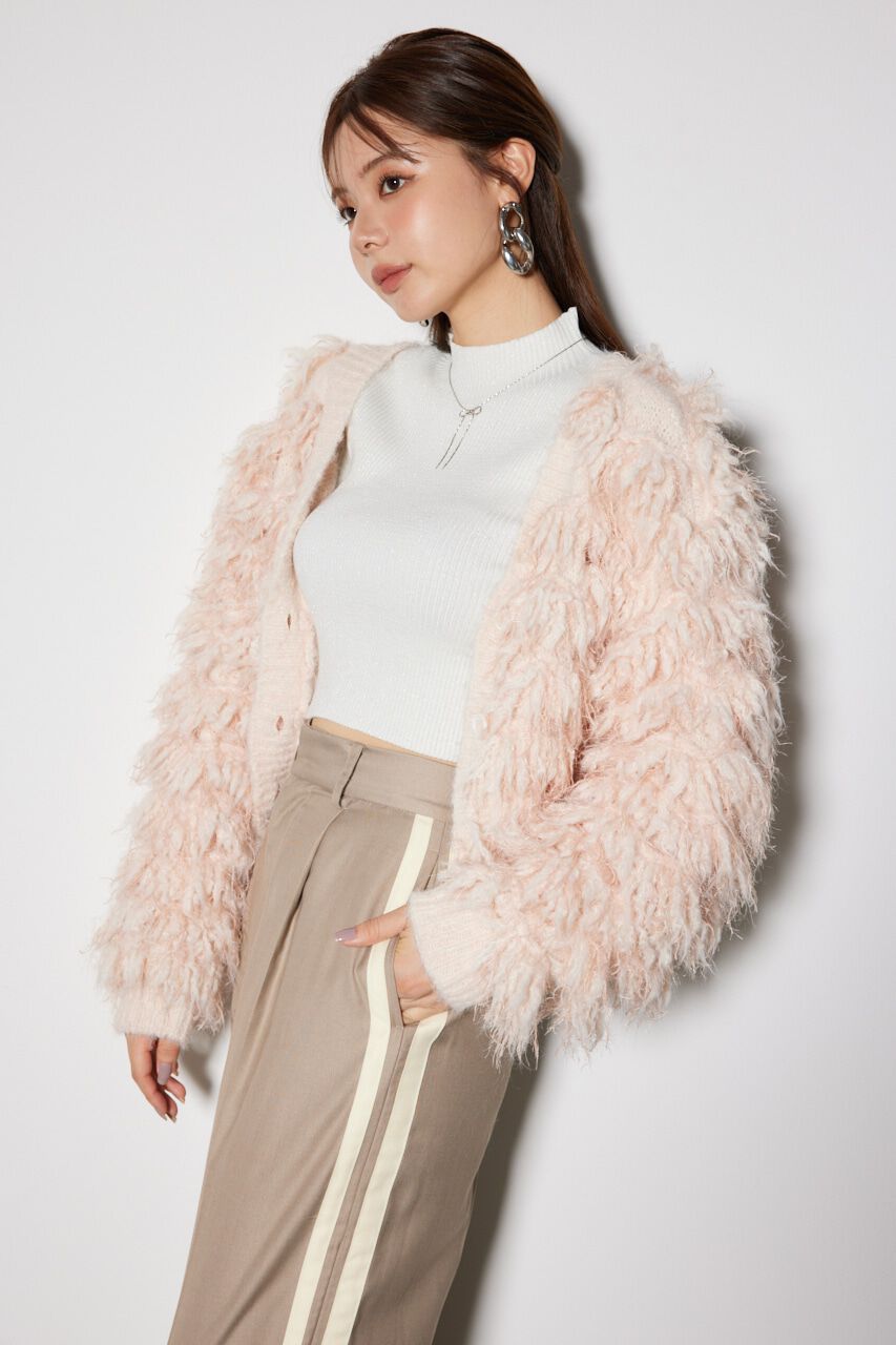 rienda「フリンジニットカーディガン」|カーディガン|