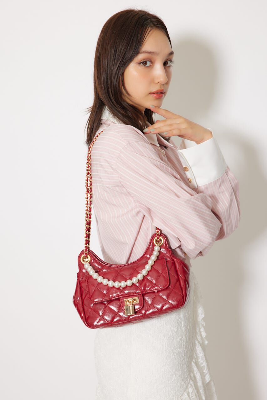 rienda「2WAYパッドロックショルダーバッグ」|その他|RED