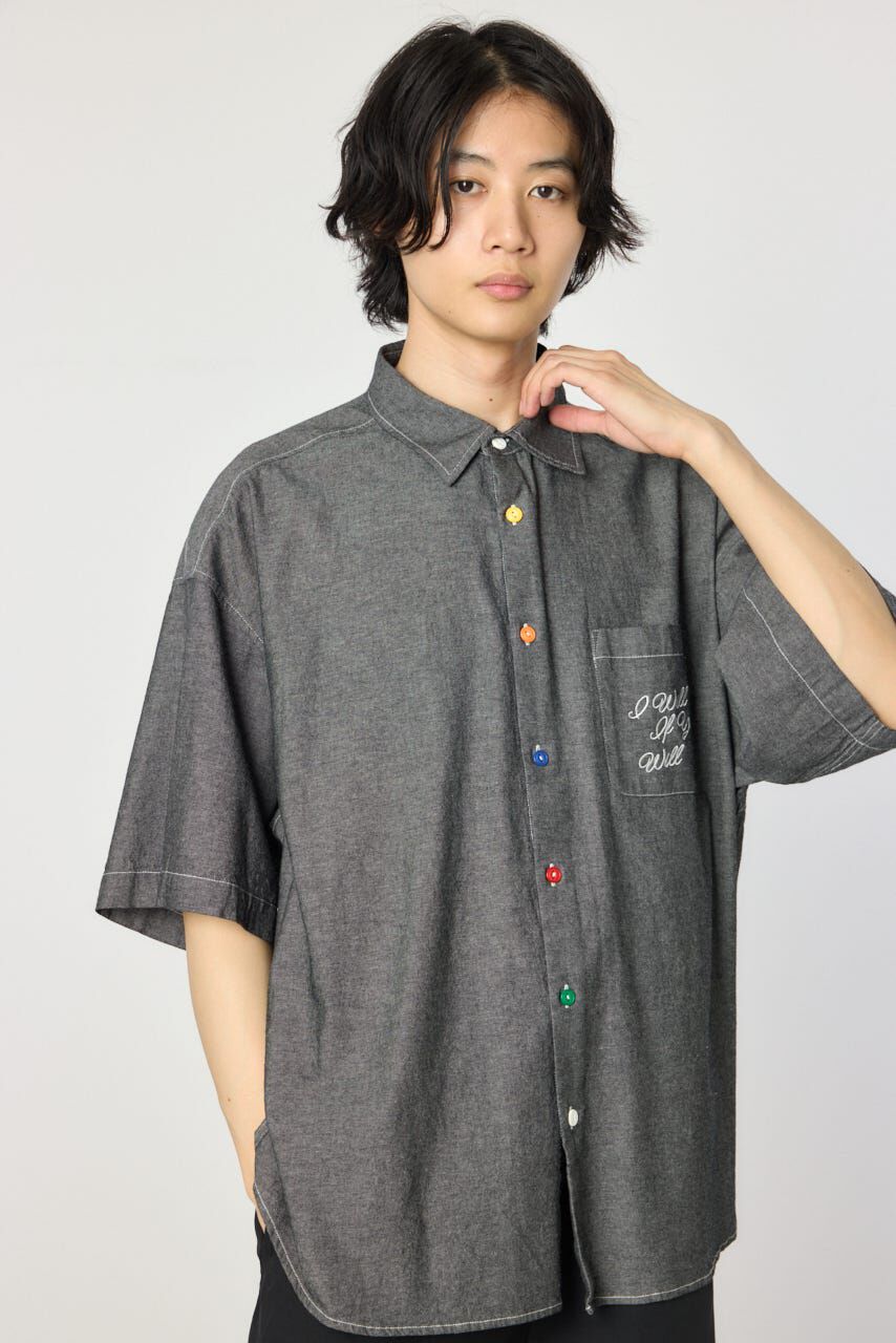 RODEO CROWNS「バックフラワーシャンブレーシャツ」|シャツ・ブラウス|