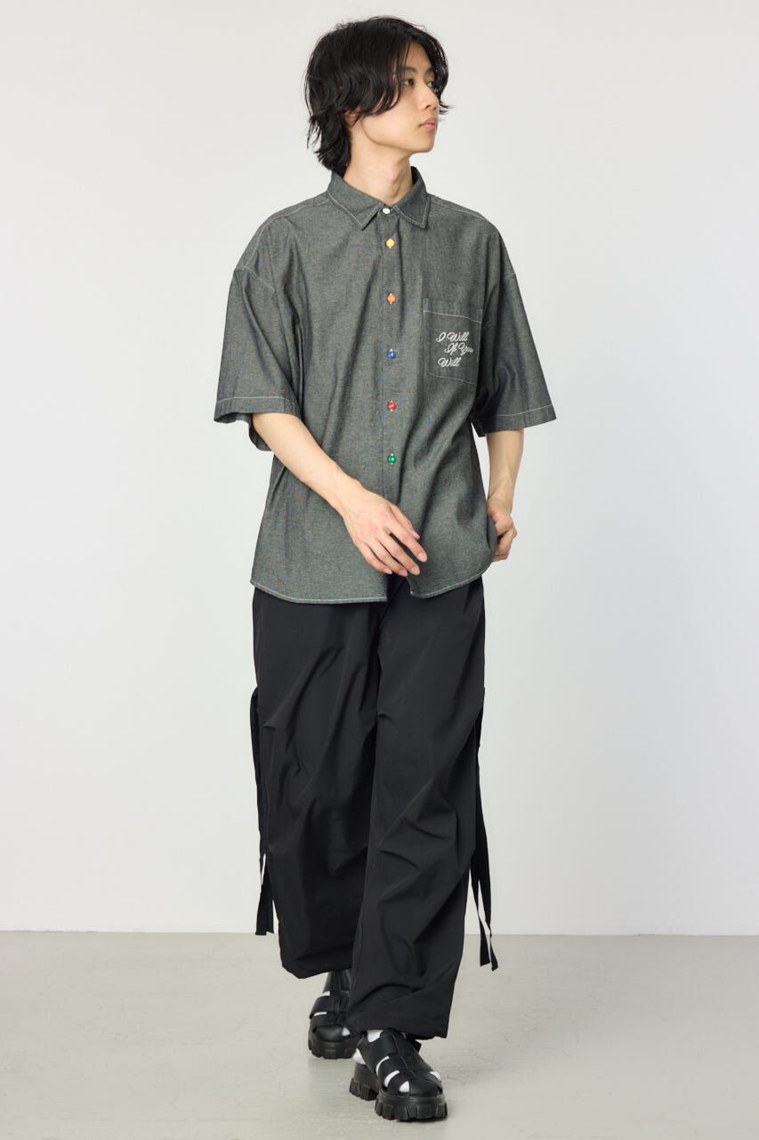 RODEO CROWNS「バックフラワーシャンブレーシャツ」|シャツ・ブラウス|