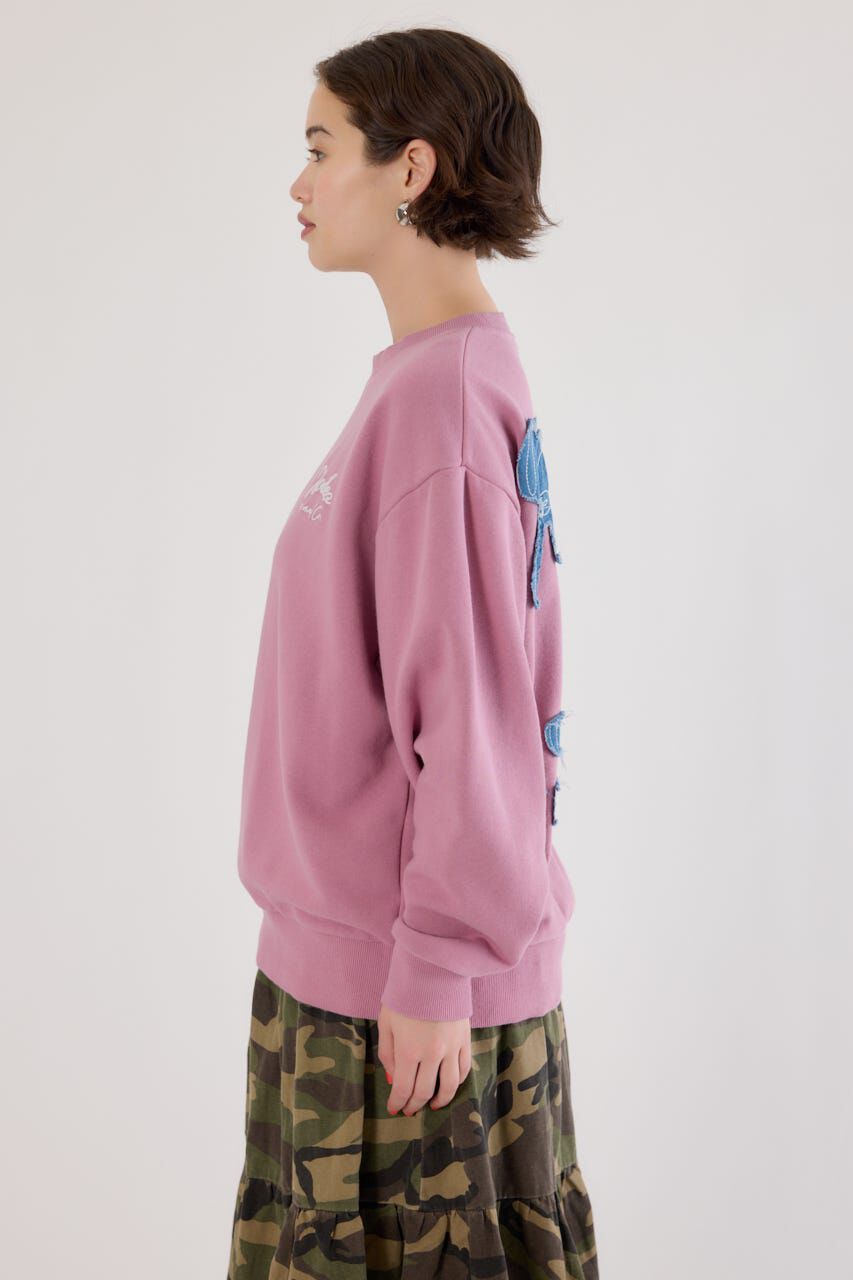 RODEO CROWNS「ロゴデニムパッチスウェットトップス」|パーカー|