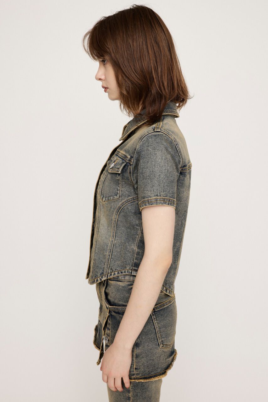 SLY「OVERDYE COMPACT CROP TOPS-BE」|シャツ・ブラウス|