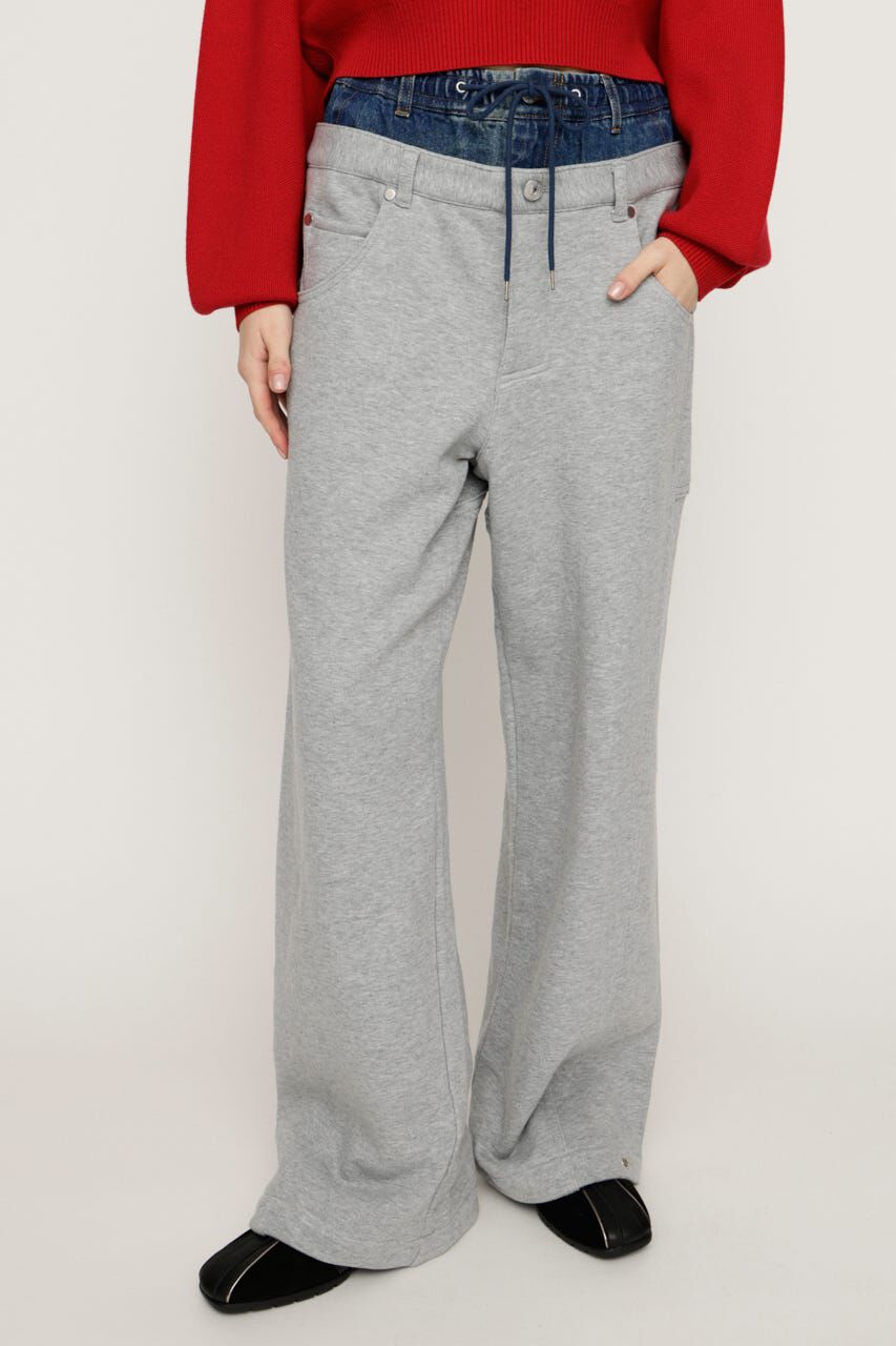 SLY「LAYERED WAIST DOCKING CUT パンツ」|その他|T.GRY