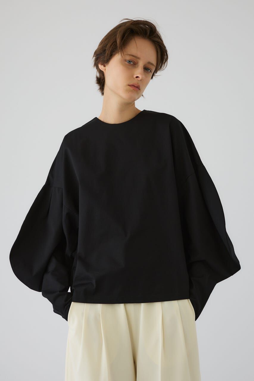 RIM.ARK 「Curved line cotton tops」|Tシャツ・カットソー|BLK