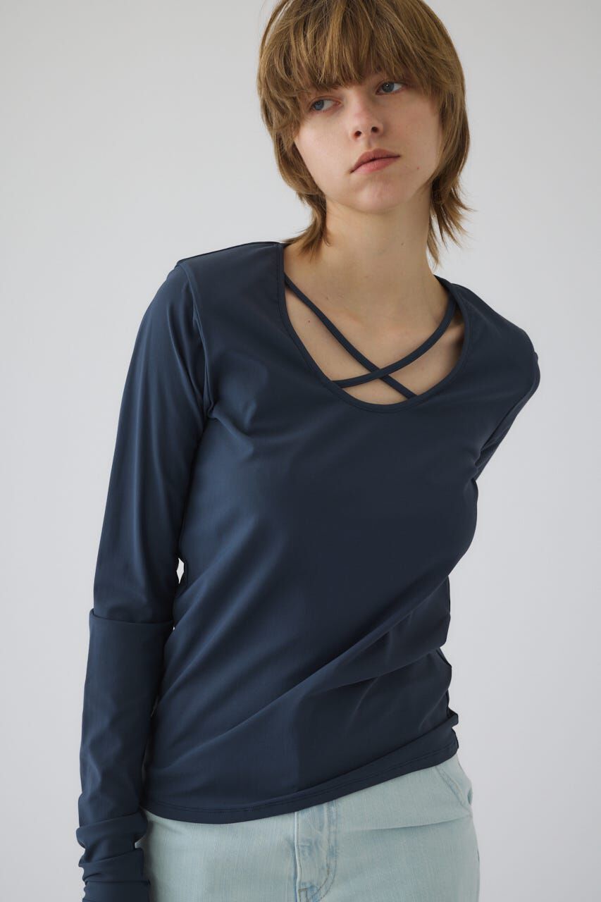 RIM.ARK 「Cross strap skin tops」|Tシャツ・カットソー|