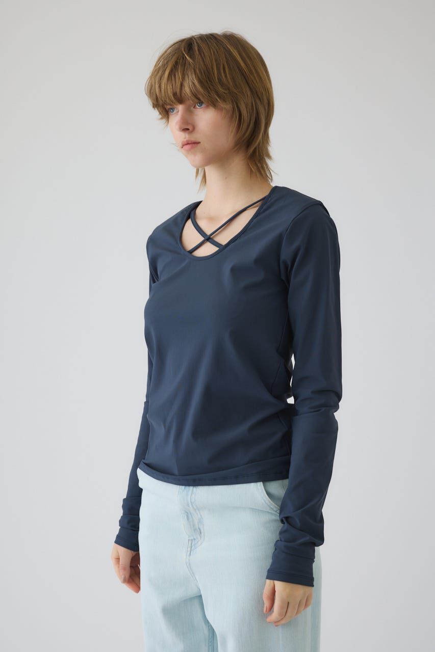 RIM.ARK 「Cross strap skin tops」|Tシャツ・カットソー|