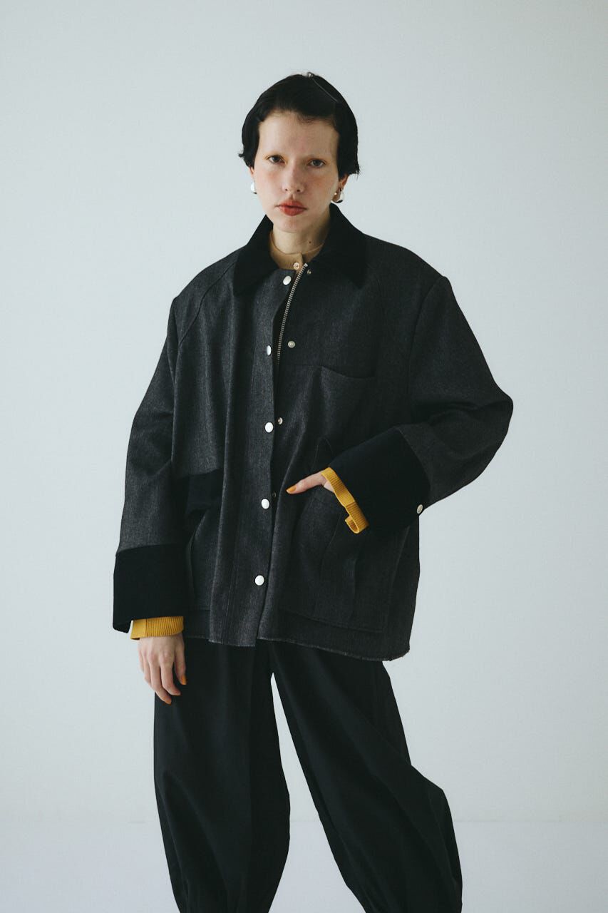 HeRIN.CYE「Herringbone loose jacket」|その他|BLK