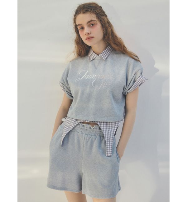 CALNAMUR「CORSET GINGHAM CHECK SHIRTS/コルセットギンガムチェックシャツ」|シャツ・ブラウス|