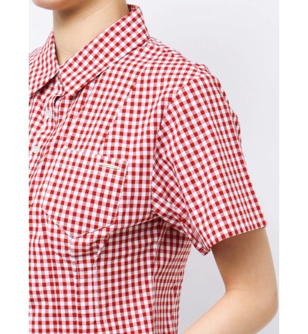 CALNAMUR「CORSET GINGHAM CHECK SHIRTS/コルセットギンガムチェックシャツ」|シャツ・ブラウス|