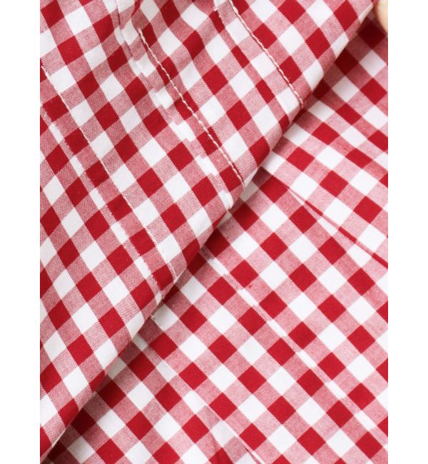 CALNAMUR「CORSET GINGHAM CHECK SHIRTS/コルセットギンガムチェックシャツ」|シャツ・ブラウス|
