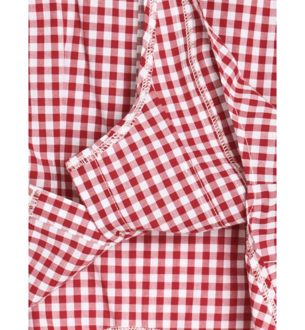CALNAMUR「CORSET GINGHAM CHECK SHIRTS/コルセットギンガムチェックシャツ」|シャツ・ブラウス|