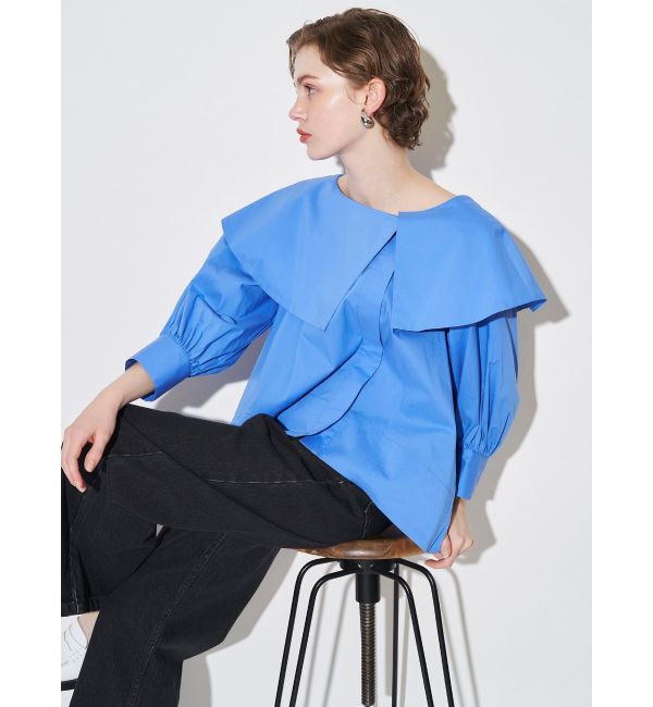 ELENDEEK「MULTI NECK BL」|シャツ・ブラウス|ブルー
