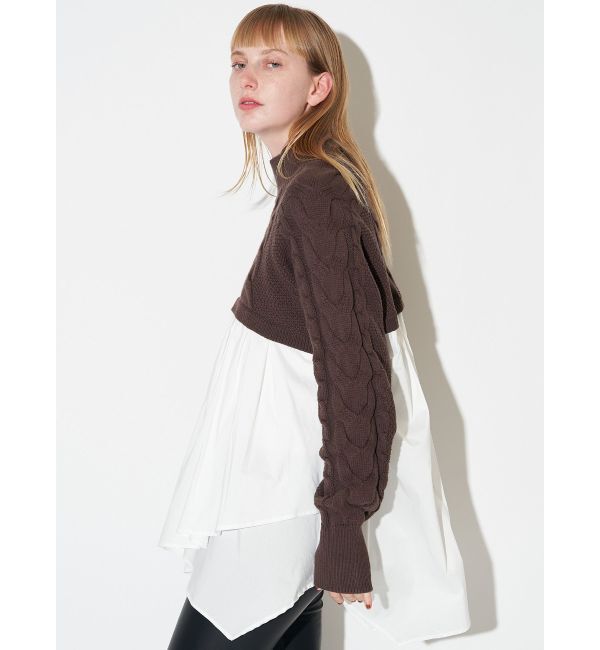 ELENDEEK「ASYMMETRY DOCKING KT」|ニット・セーター|