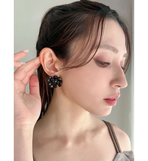 RESEXXY「ビーズビックフラワーピアス」|ピアス|