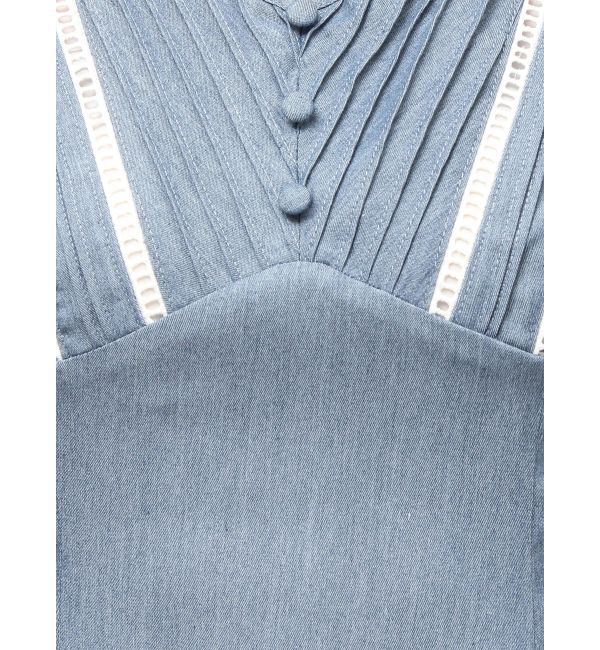 RESEXXY「バイカラーピンタックフレアワンピース」|ワンピース|