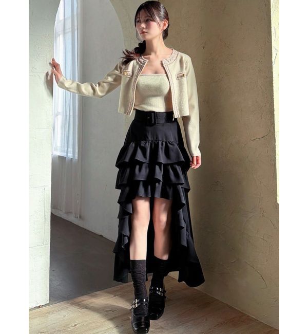 RESEXXY「ランダムフリルボリュームスカート」|スカート|