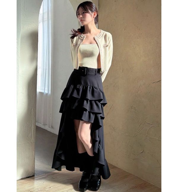 RESEXXY「ランダムフリルボリュームスカート」|スカート|