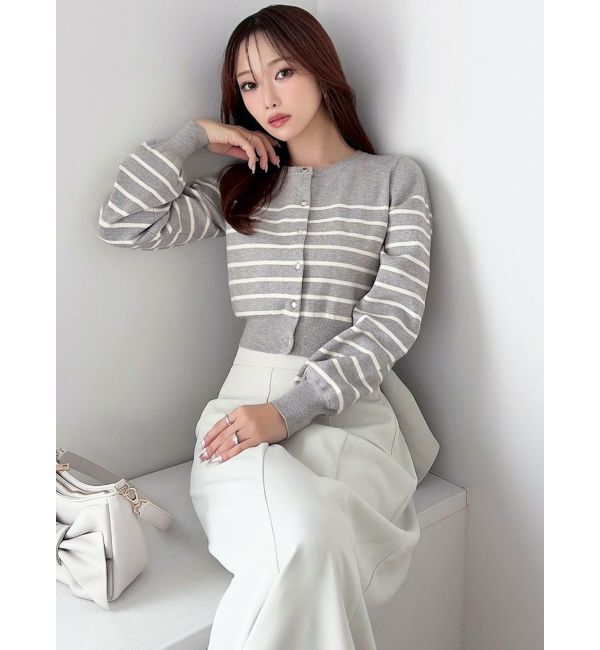 RESEXXY「クルーネックニットカーディガン」|カーディガン|