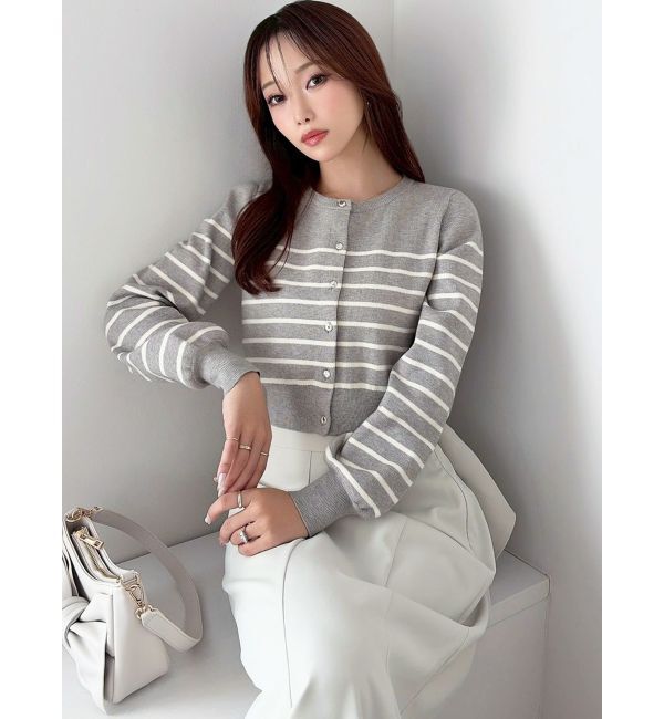 RESEXXY「クルーネックニットカーディガン」|カーディガン|