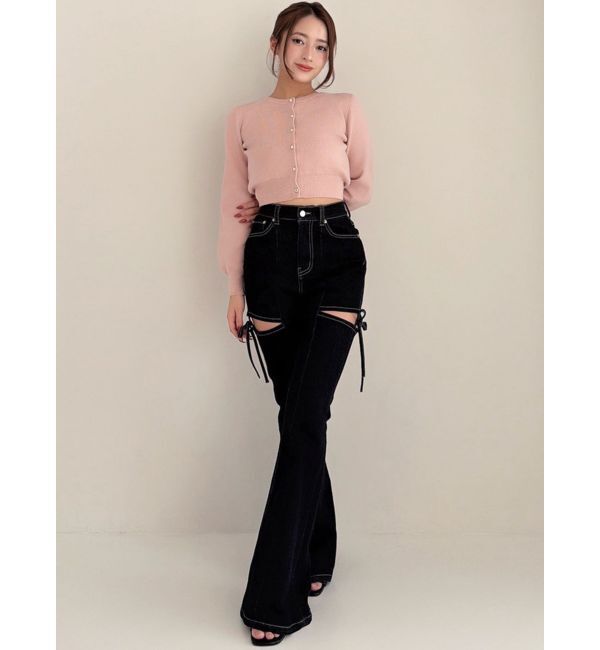 RESEXXY「クルーネックニットカーディガン」|カーディガン|