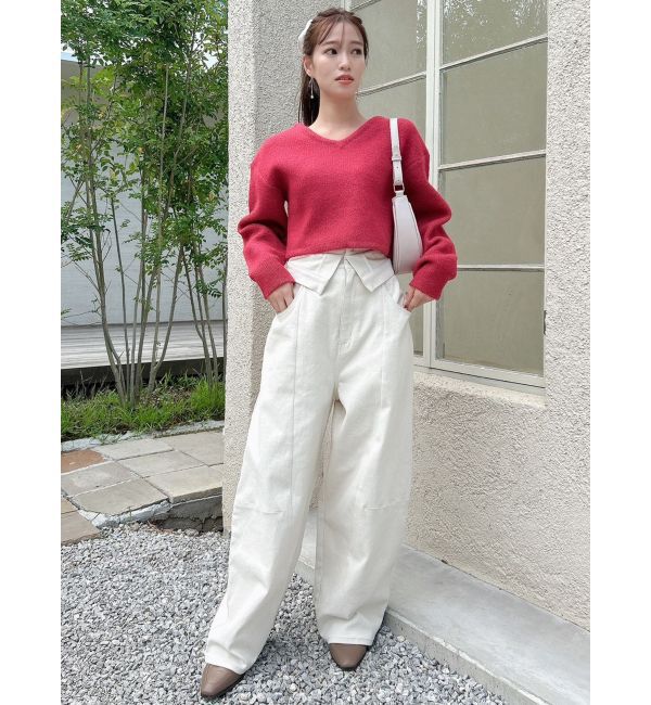 dazzlin「【CanCamタイアップ】カーブラインデニムパンツ」|デニム|