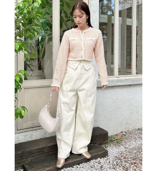 dazzlin「【CanCamタイアップ】カーブラインデニムパンツ」|デニム|