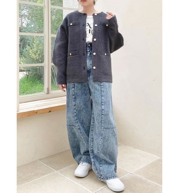 dazzlin「【CanCamタイアップ】カーブラインデニムパンツ」|デニム|