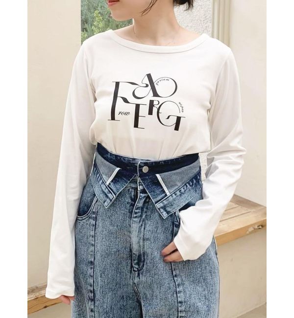 dazzlin「【CanCamタイアップ】カーブラインデニムパンツ」|デニム|