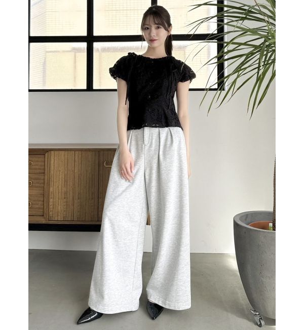 dazzlin「2WAYバルーンスリーブコットンレースブラウス」|シャツ・ブラウス|