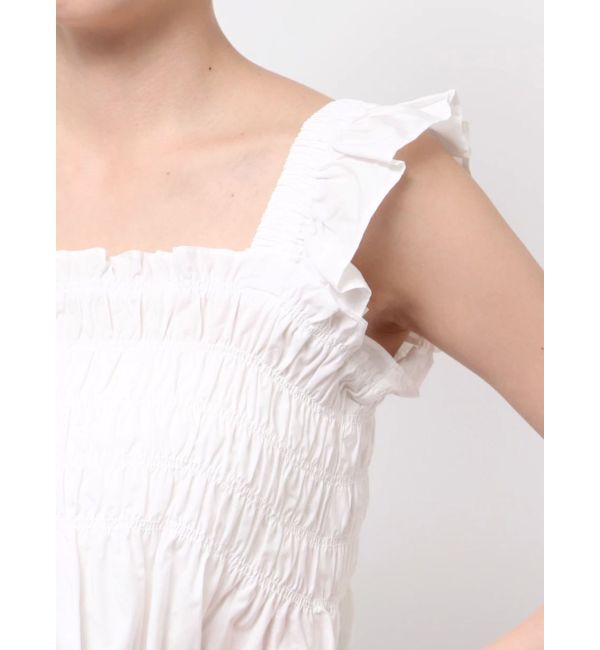 MERCURYDUO「シャーリングフリルバックシャンブラウス」|シャツ・ブラウス|