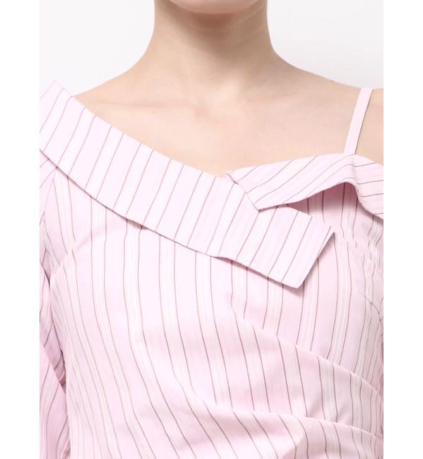 MERCURYDUO「アシメツイストシャツ」|シャツ・ブラウス|