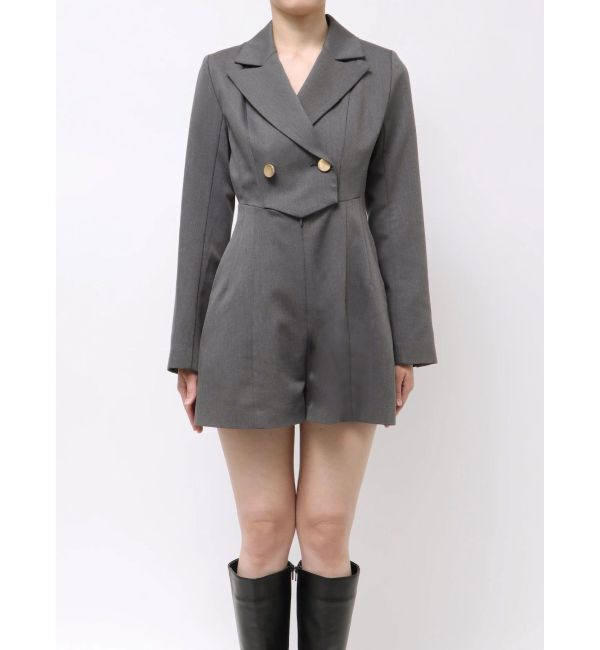 MERCURYDUO「フィットアンドフレアジャケットミニロンパース」|その他|