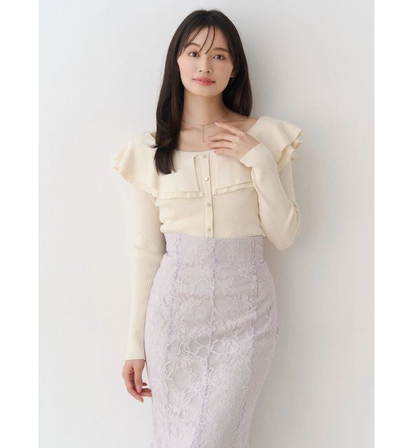 MERCURYDUO「レースマーメイドスカート」|スカート|