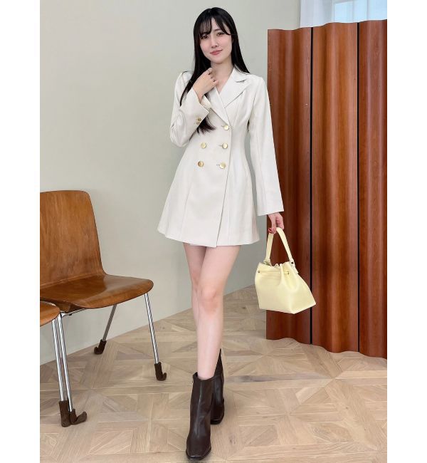 MERCURYDUO「2WAYフィット&フレアジャケットワンピース」|ワンピース|