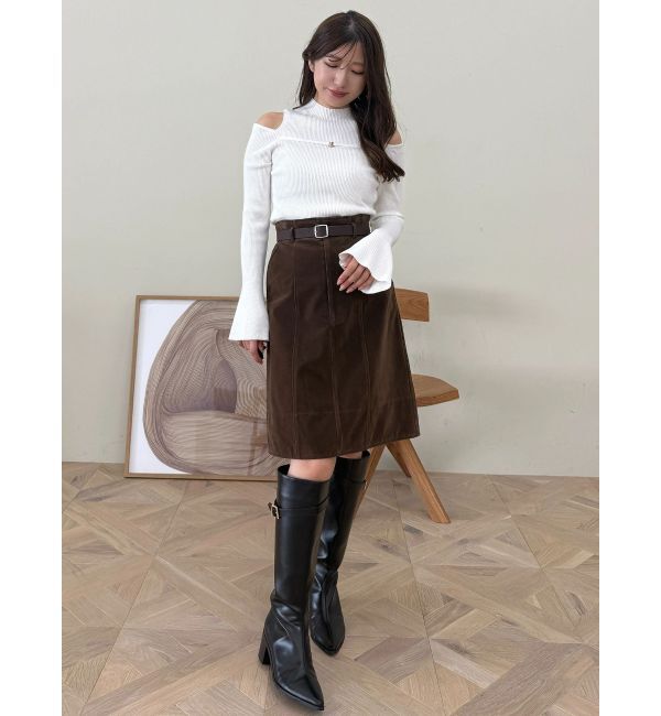 MERCURYDUO「ニーレングススカート」|スカート|