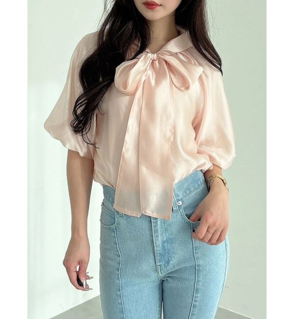 MERCURYDUO「2WAYシアーリボンブラウス」|シャツ・ブラウス|