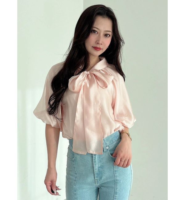 MERCURYDUO「2WAYシアーリボンブラウス」|シャツ・ブラウス|